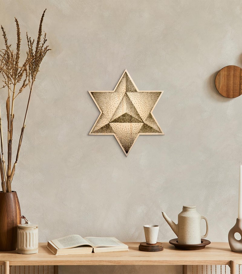 Fourth Level Manufacturing Fourth Level MFG 12" Merkabah, Sacred Geometry Wood Wall Art, Spiritual Vehicle Divine Connection Symbol, Zen Home Decoration for Yoga and Meditation, Good Chakra Energy Altar Decor - Image 5